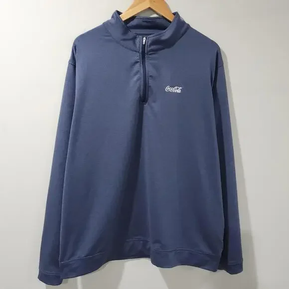 Peter Millar Perth Coca Cola Performance Stretch Quarter Zip Golf Casual XXL